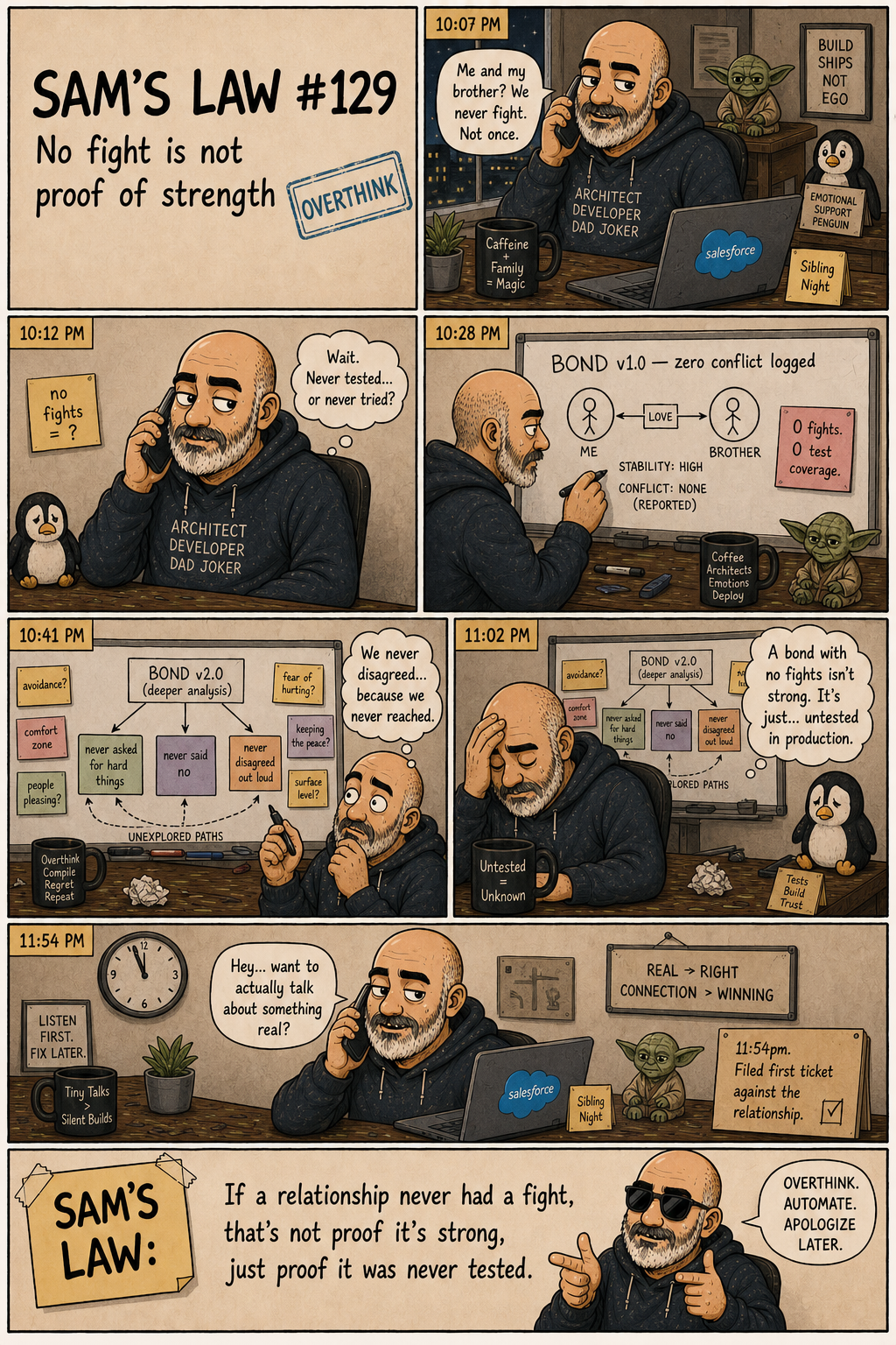 Sam's Law #129: No fight is not proof of strength