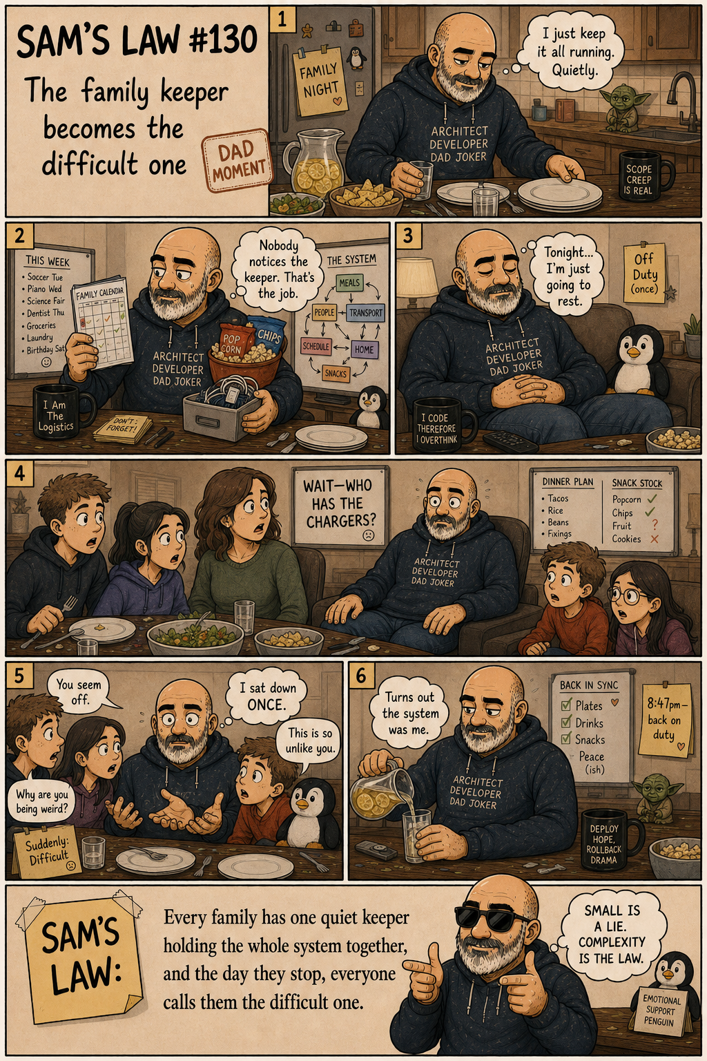Sam's Law #130: The family keeper becomes the difficult one