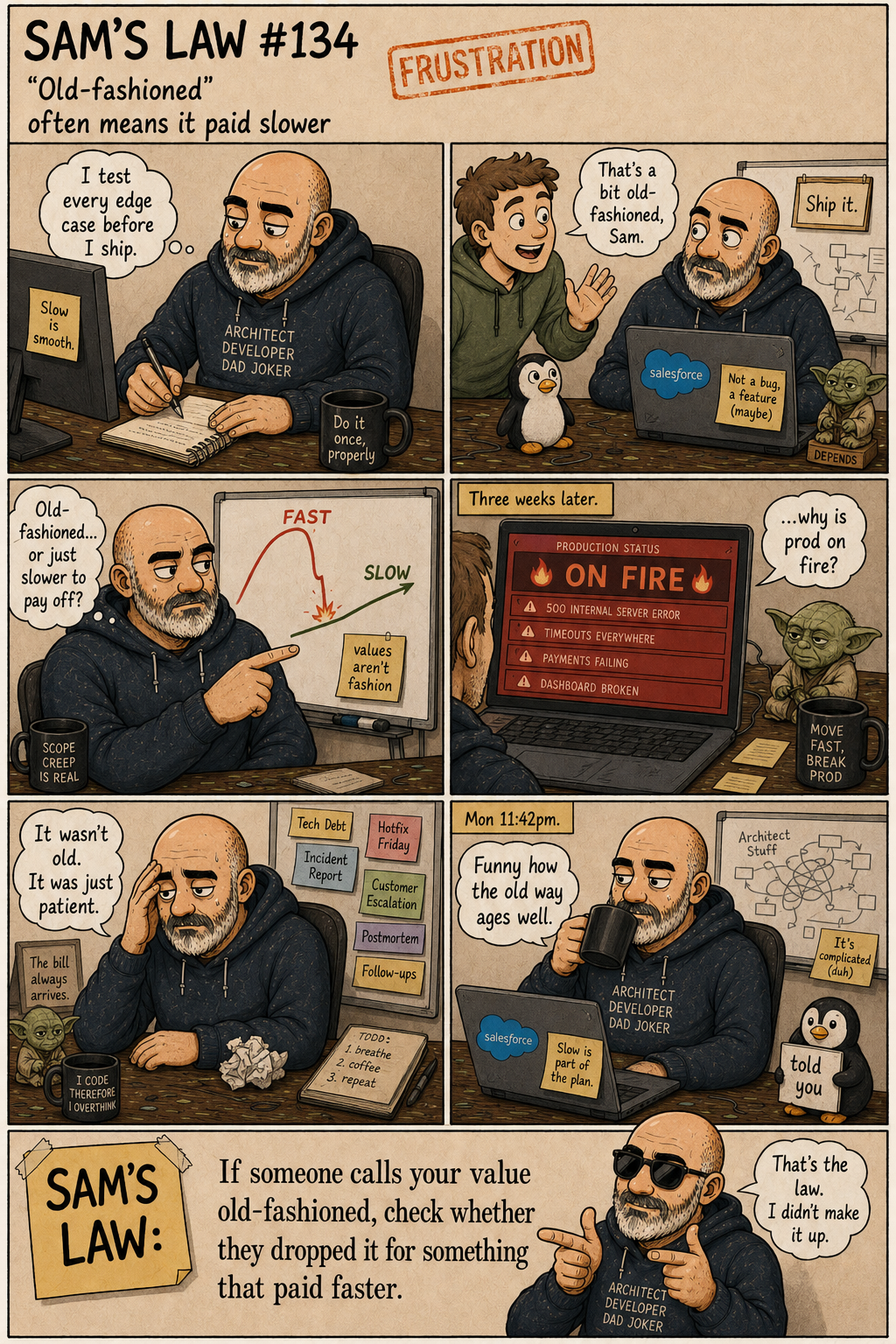 Sam's Law #134: "Old-fashioned" often means it paid slower