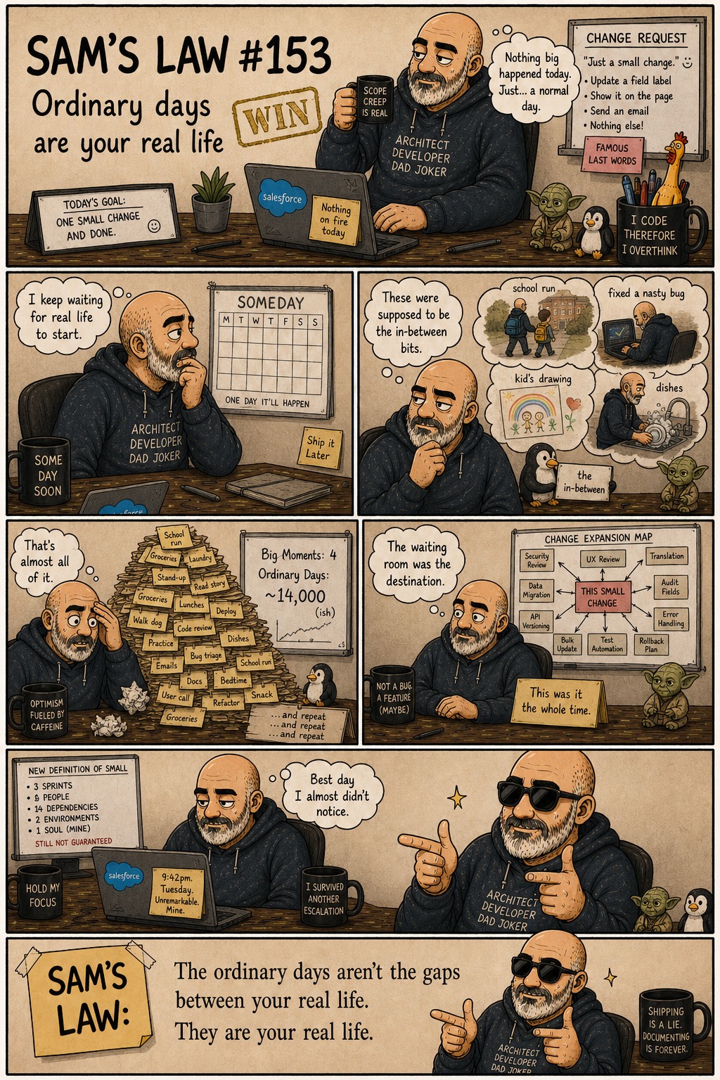Sam's Law #153: Ordinary days are your real life
