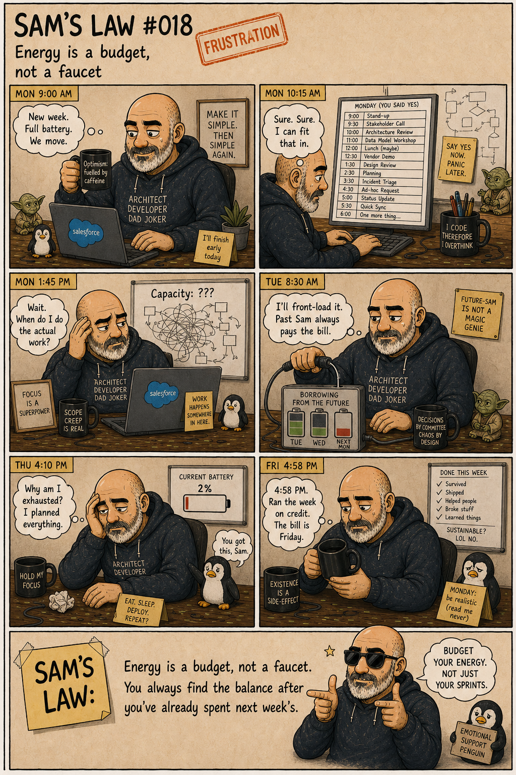 Sam's Law #018: Running On Yesterday's Battery
