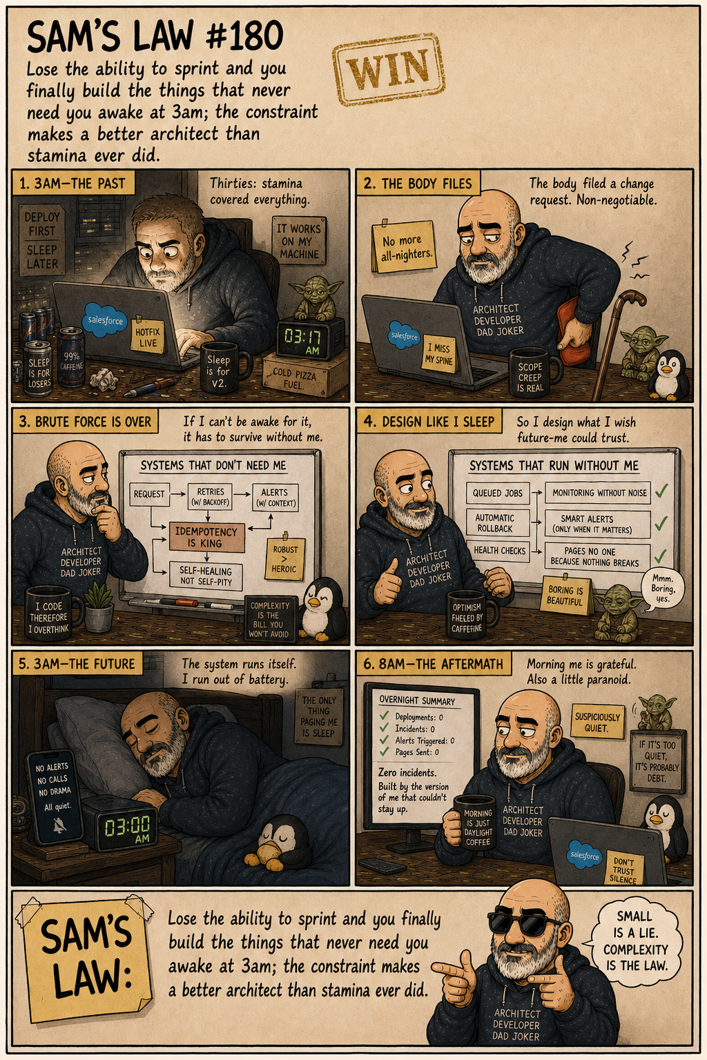Sam's Law #180: No more 3am patches