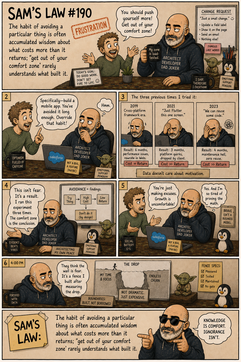 Sam's Law #190: The avoidance was earned data