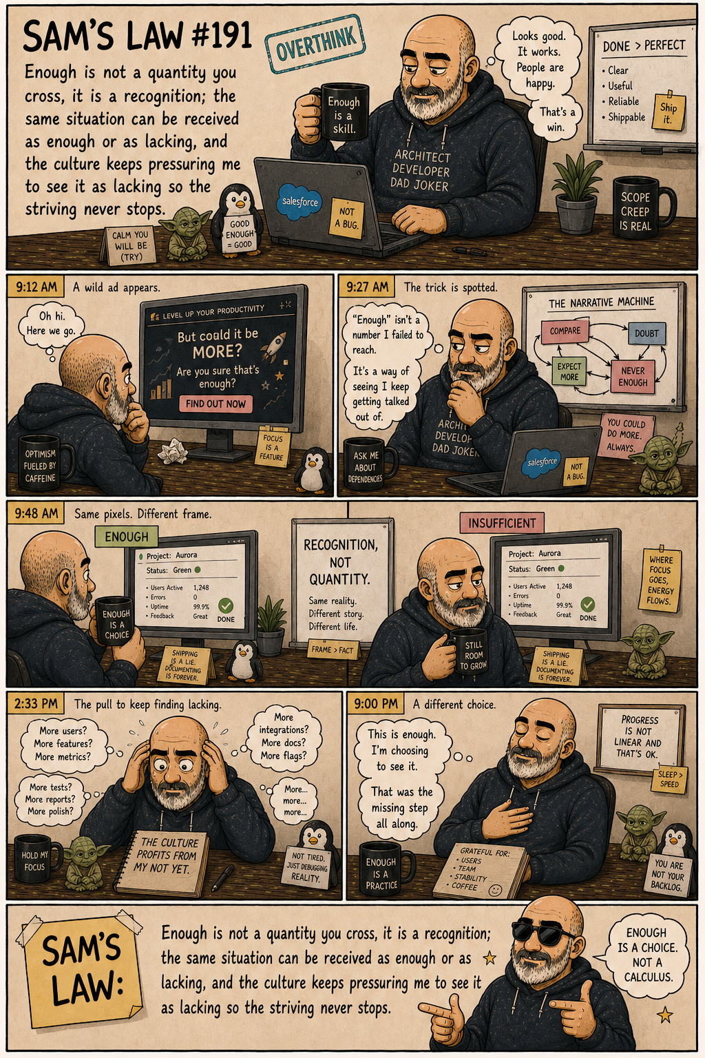 Sam's Law #191: Enough is a recognition