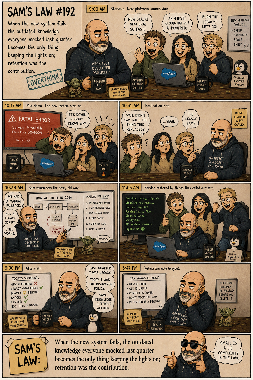 Sam's Law #192: Old knowledge is the insurance policy