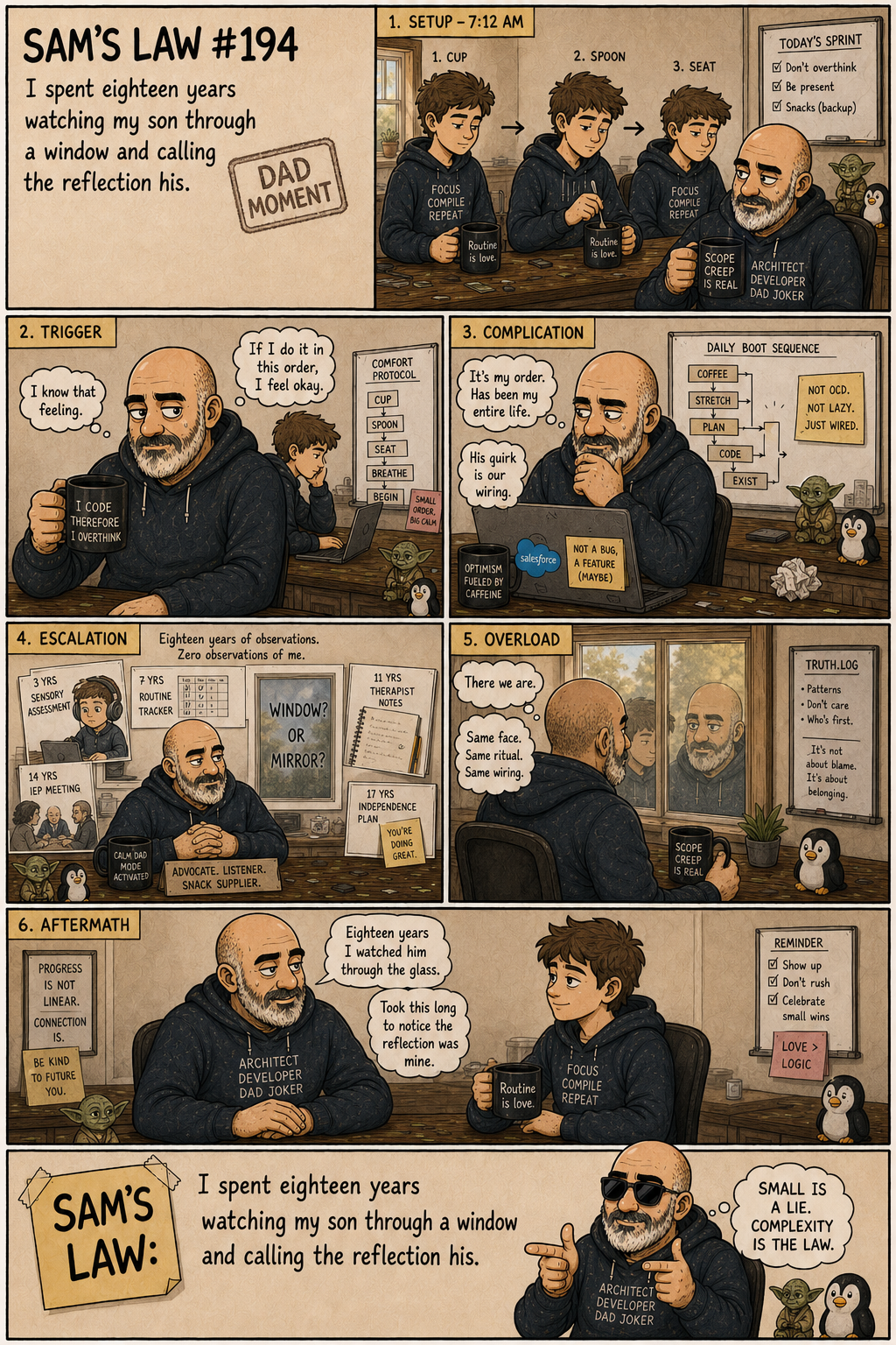 Sam's Law #194: The Reflection Was Mine