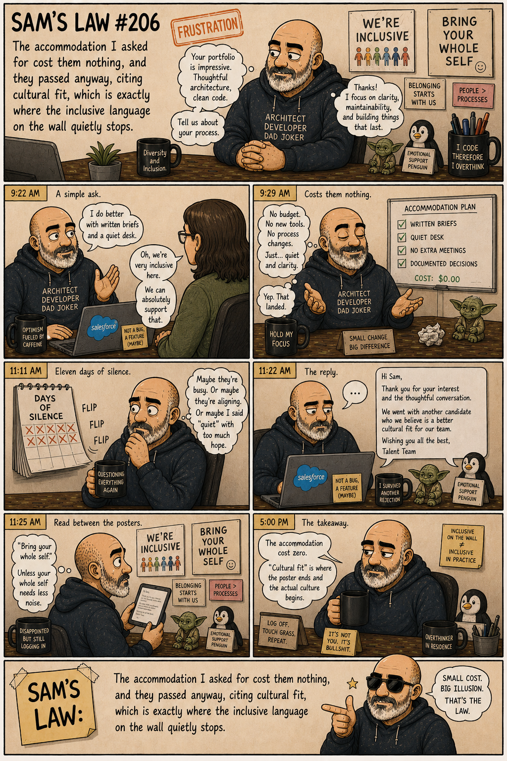 Sam's Law #206: Cultural fit