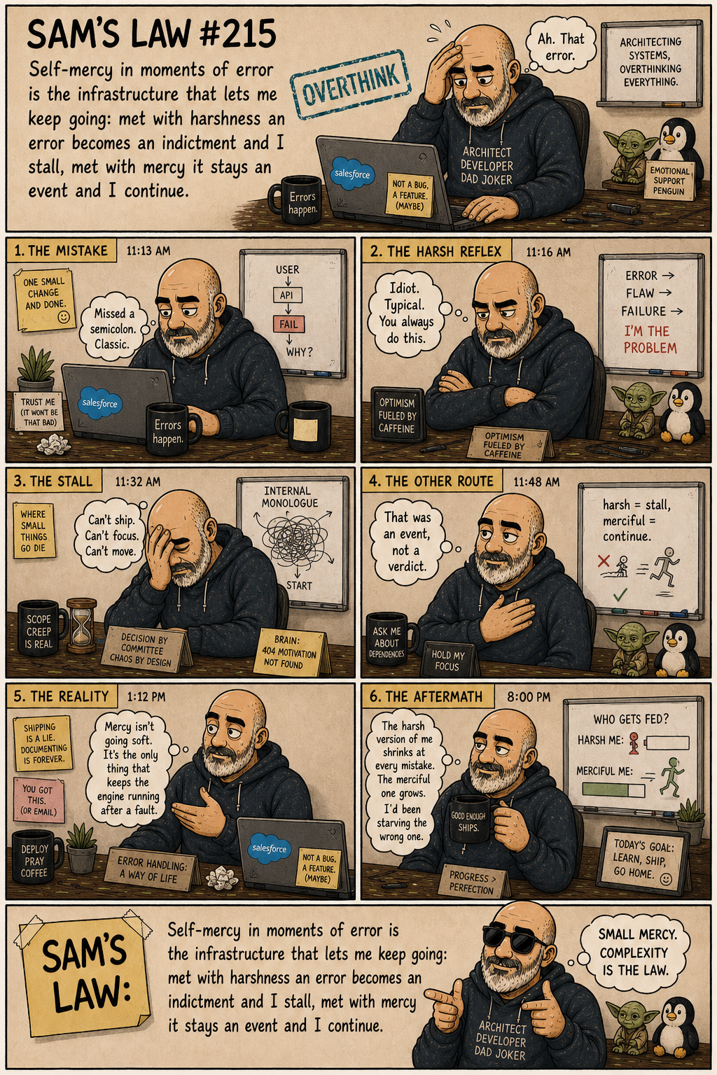 Sam's Law #215: Mercy is what lets effort continue