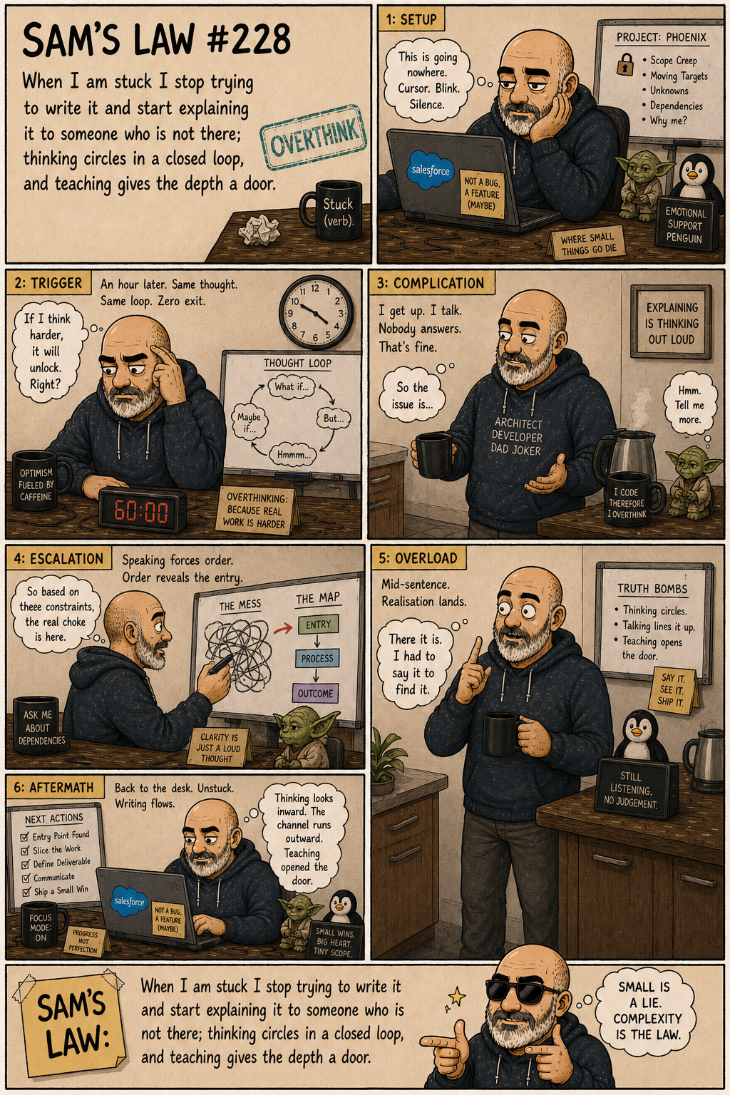Sam's Law #228: Teach it to move it