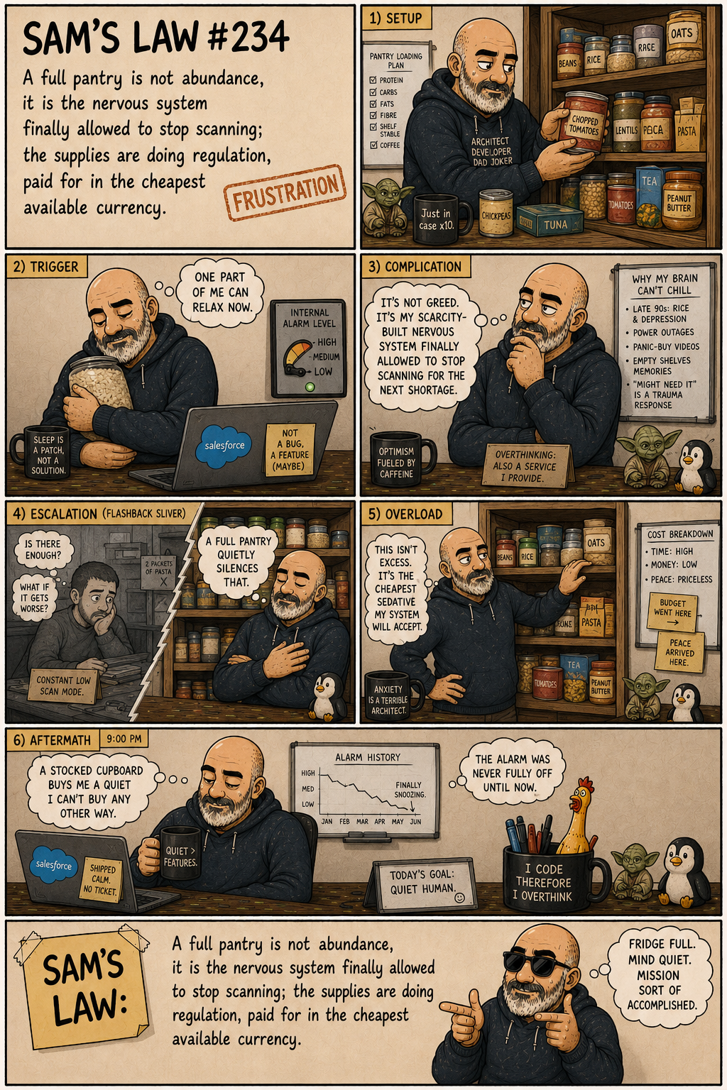 Sam's Law #234: A full pantry stops the scanning