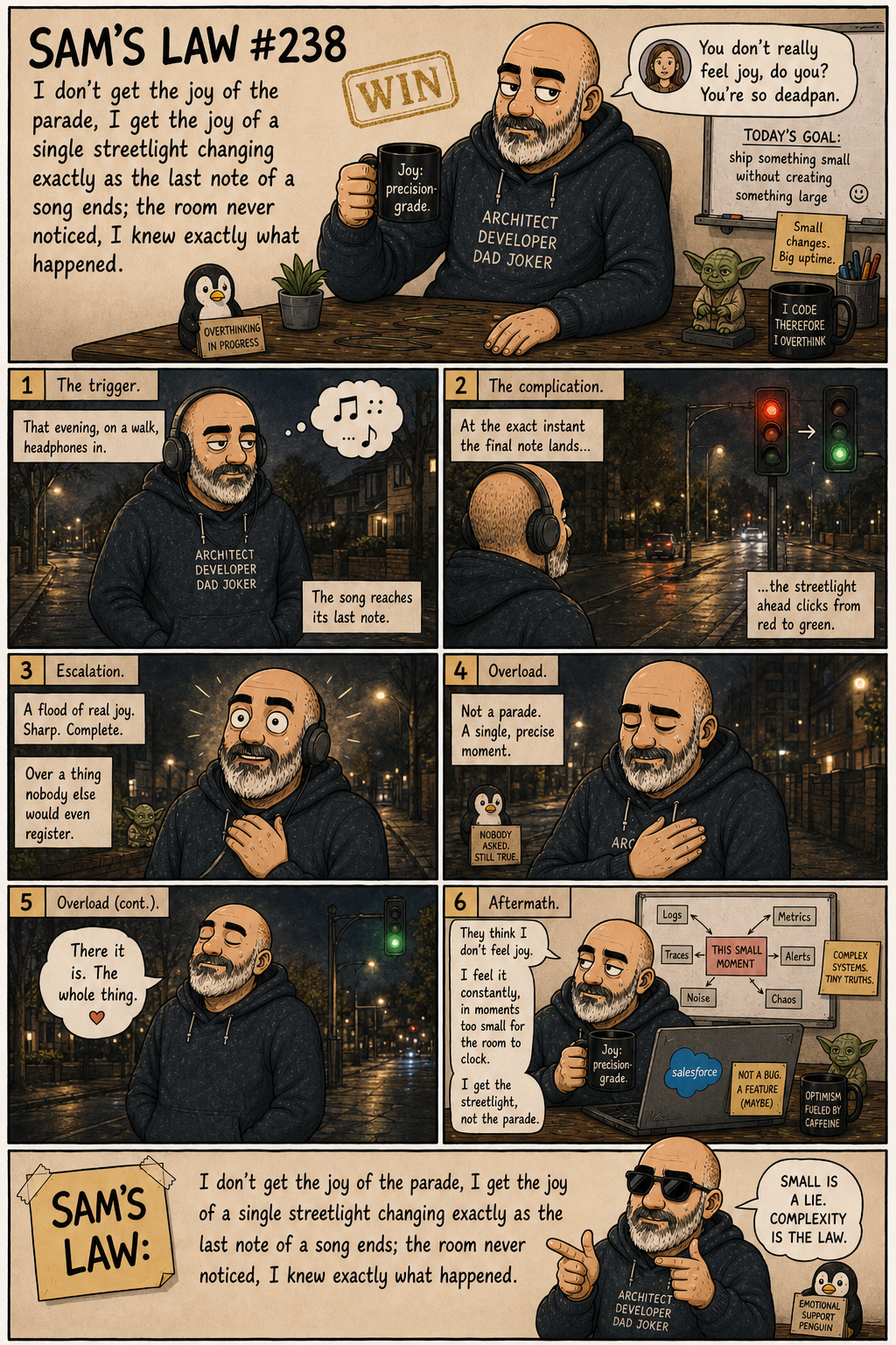 Sam's Law #238: The streetlight, not the parade