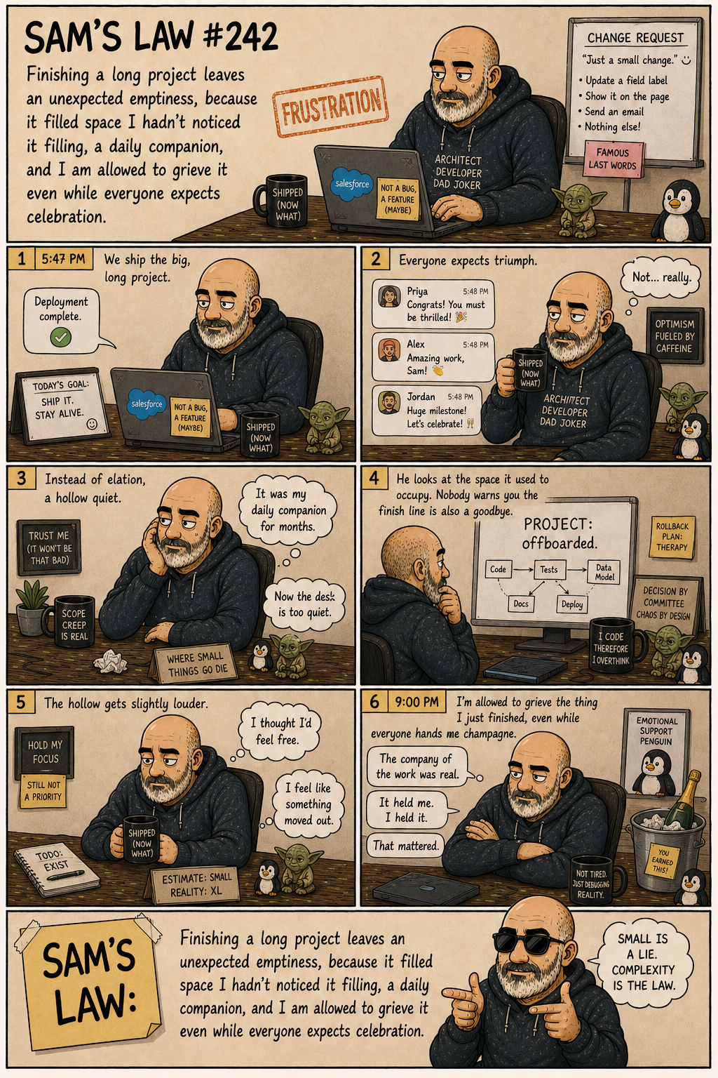 Sam's Law #242: The empty room after the project