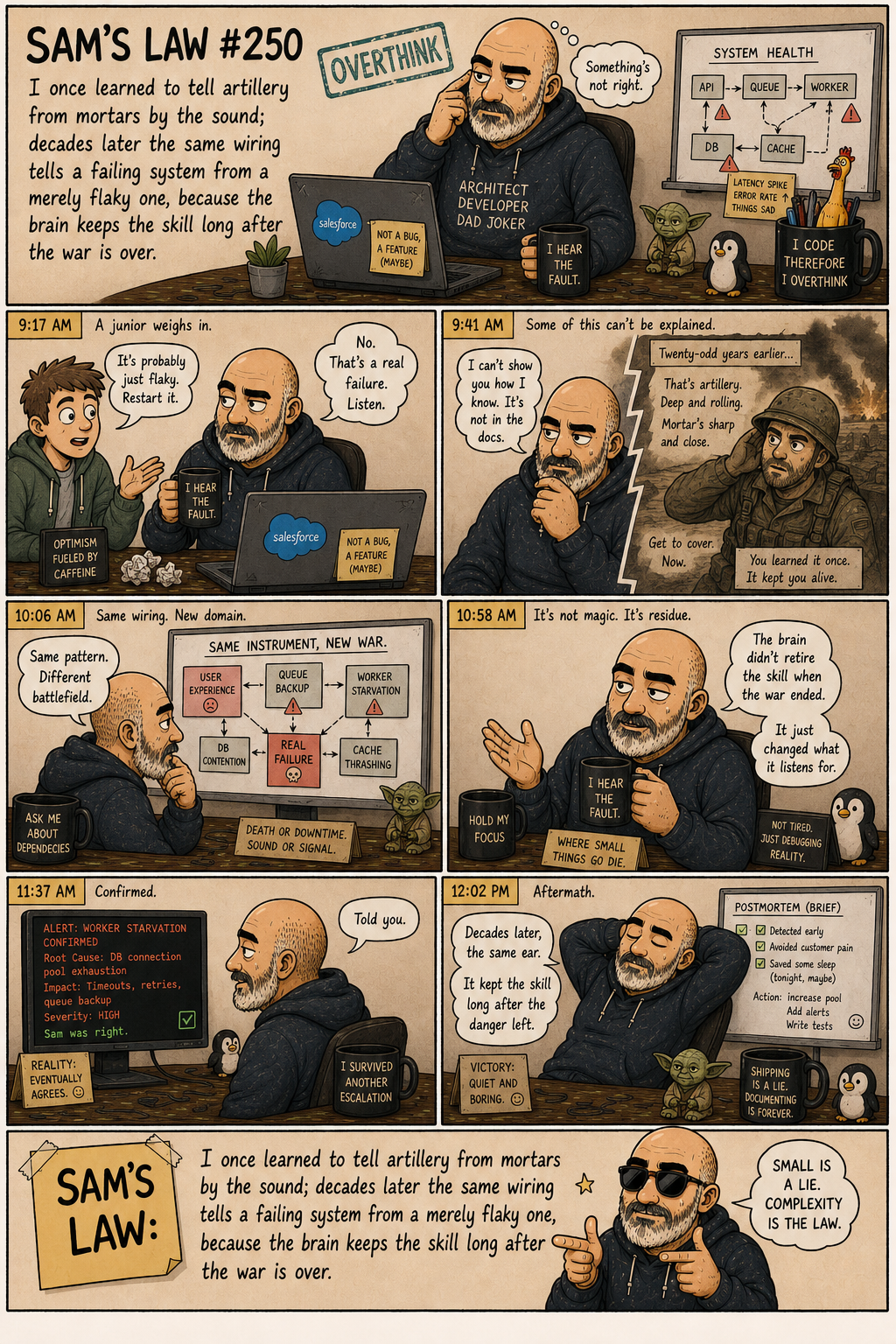 Sam's Law #250: The brain keeps the skill after the war