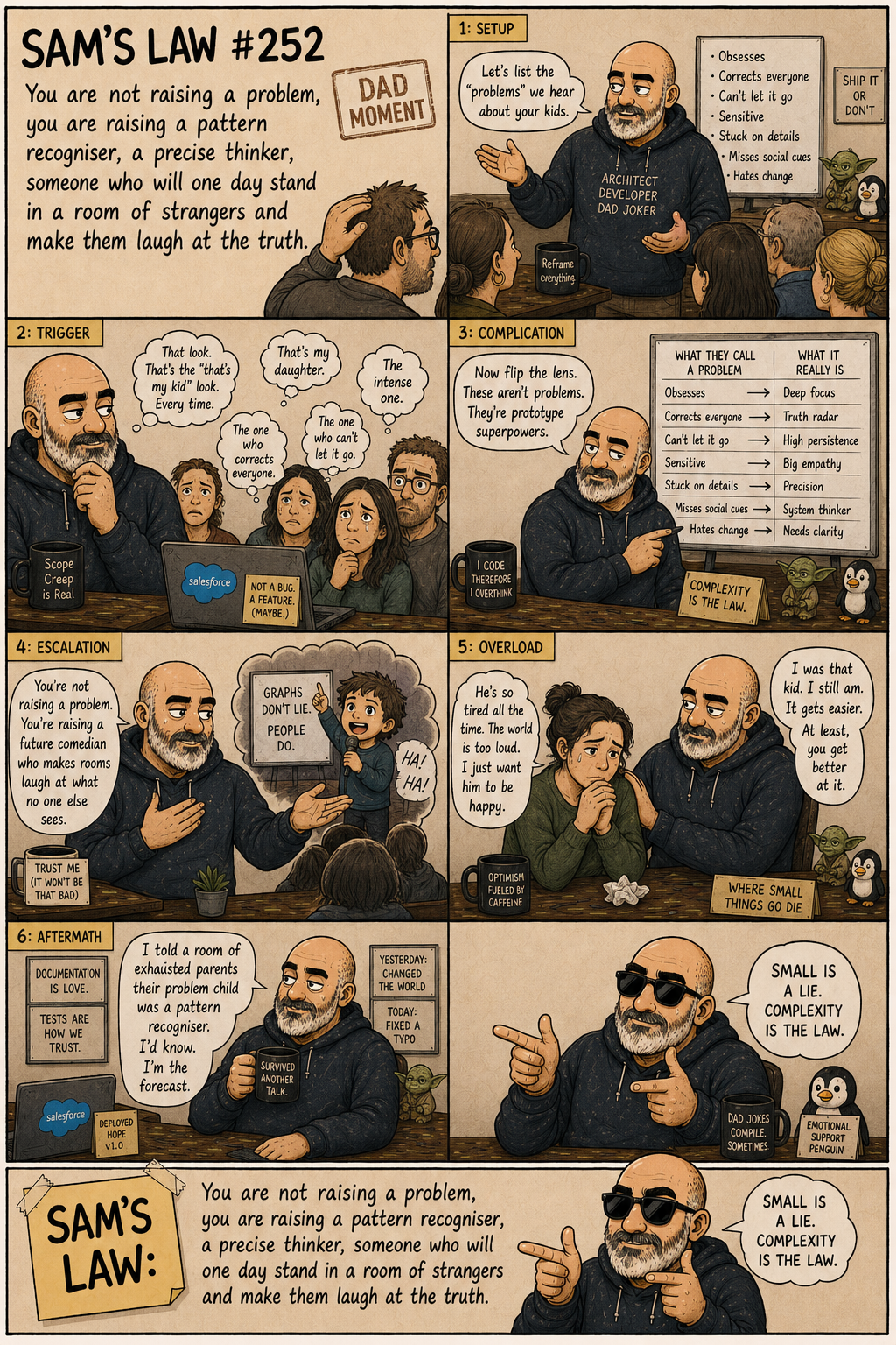 Sam's Law #252: Raising a pattern recogniser