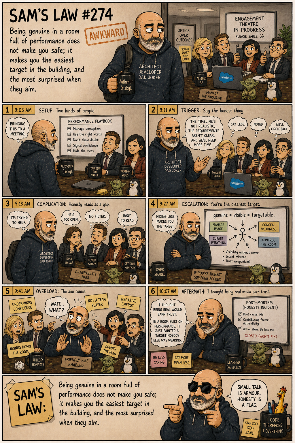 Sam's Law #274: Authenticity is exposure