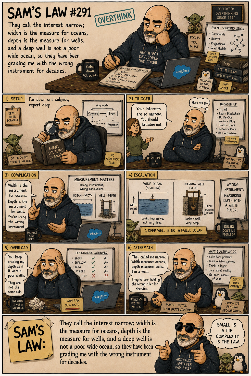 Sam's Law #291: Depth, not width