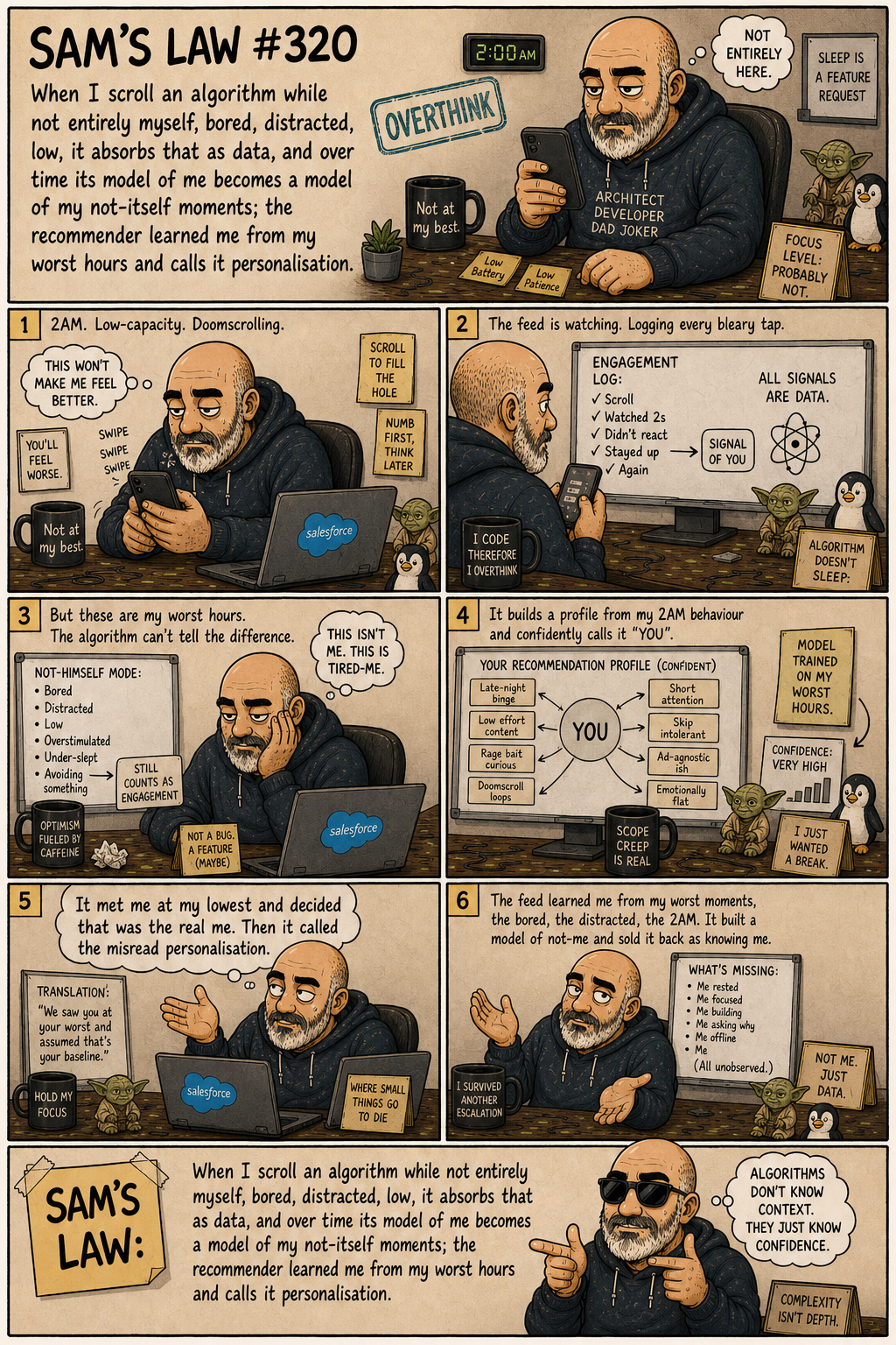 Sam's Law #320: Trained on my worst moments