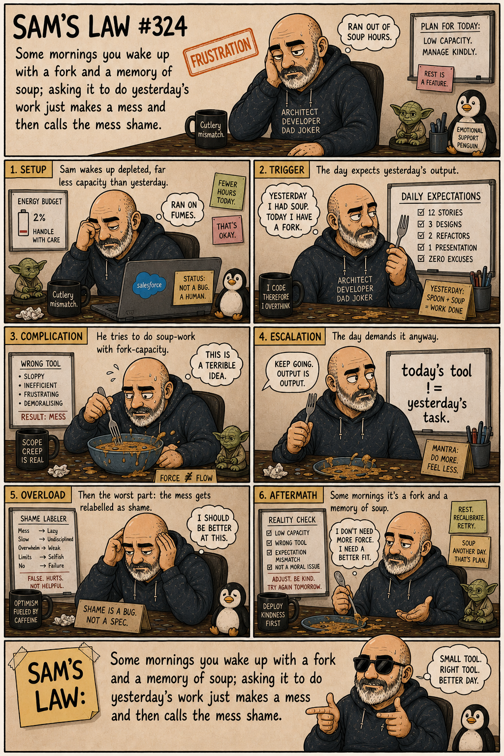 Sam's Law #324: A fork and a memory of soup