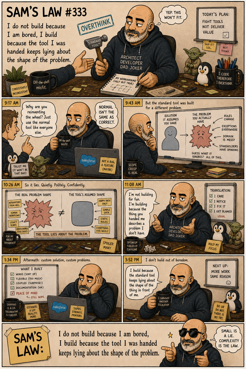 Sam's Law #333: Build because the tool keeps lying