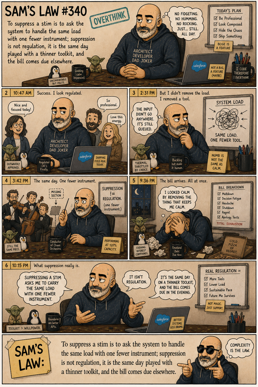 Sam's Law #340: One fewer instrument