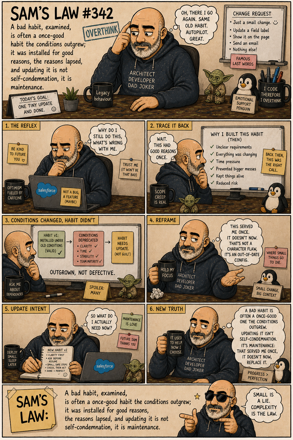 Sam's Law #342: A bad habit is an outgrown good one
