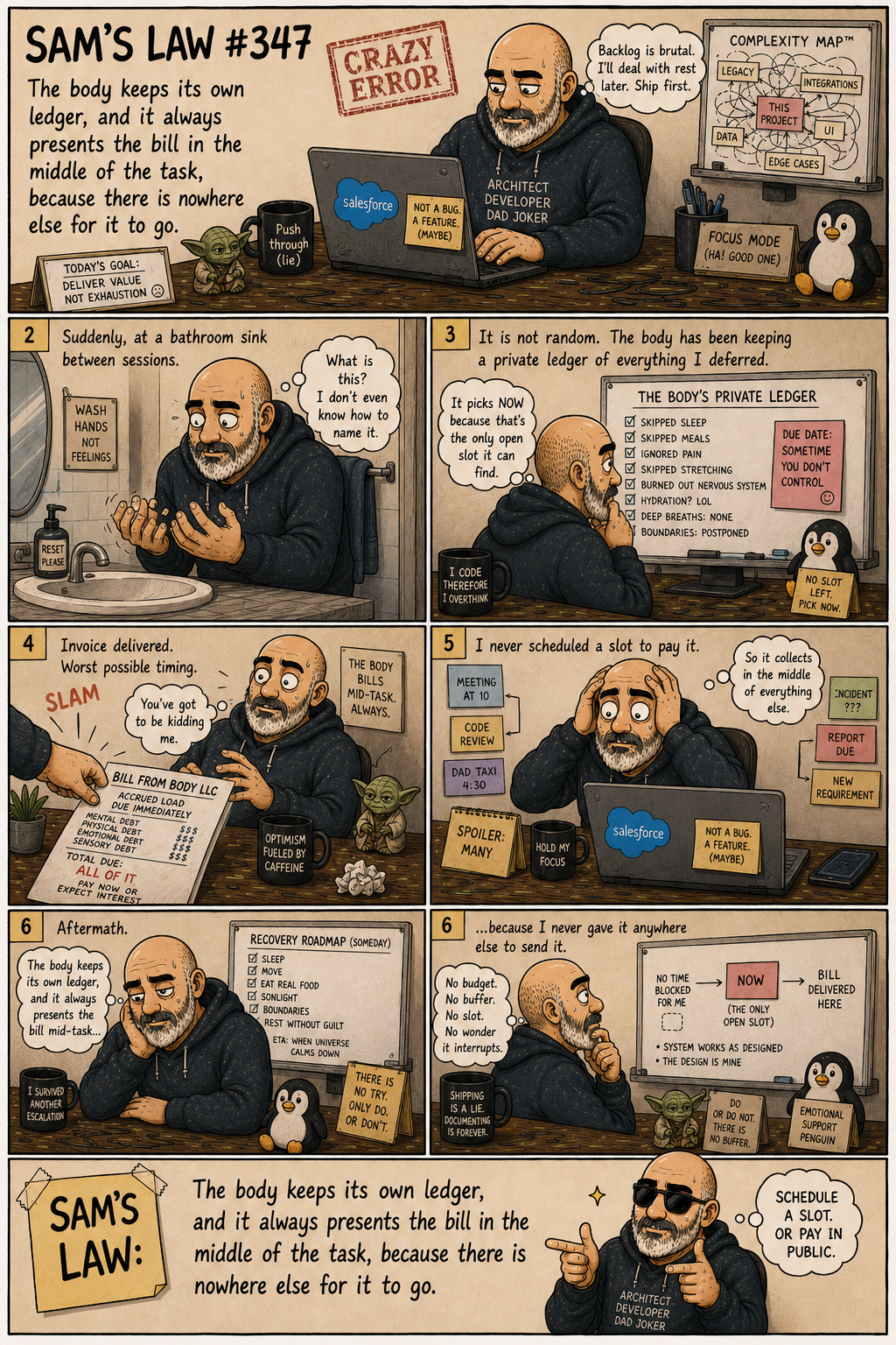 Sam's Law #347: The Body Sends the Invoice