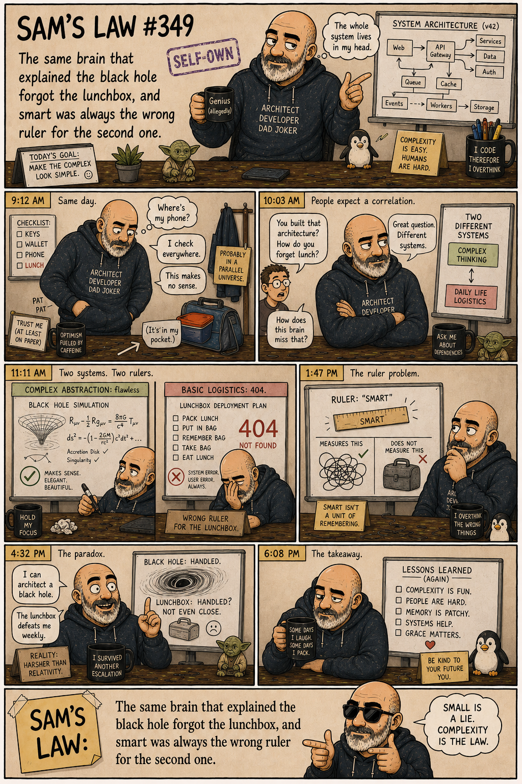 Sam's Law #349: The Black Hole and the Lunchbox