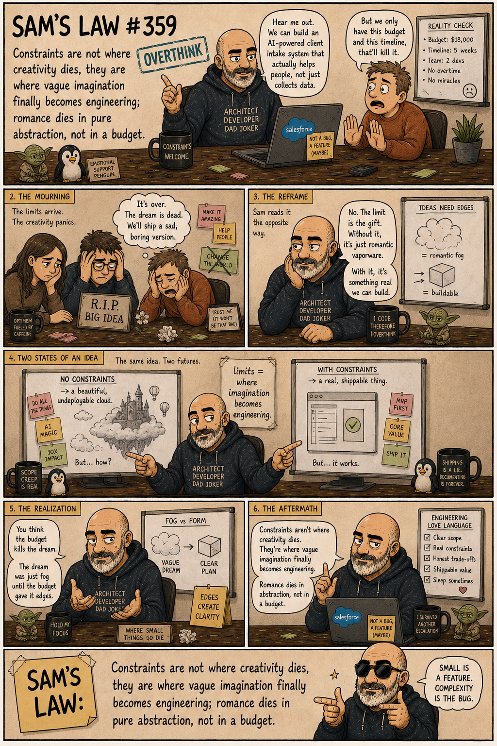 Sam's Law #359: Constraints become engineering