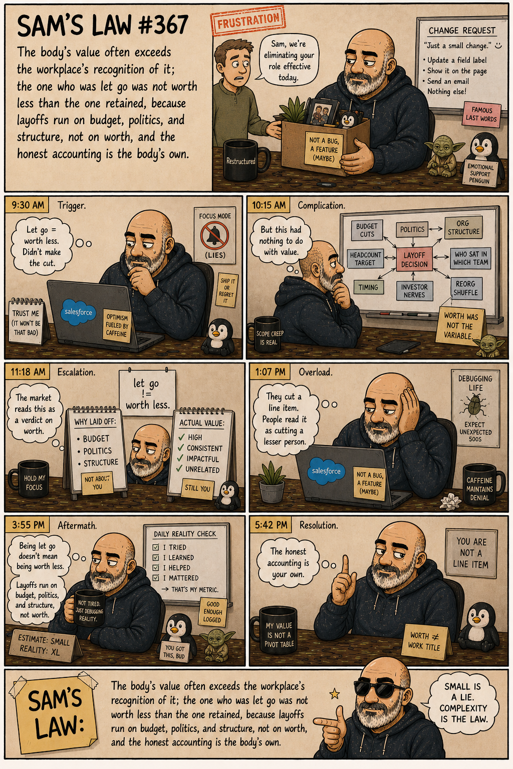Sam's Law #367: Let go is not worth less