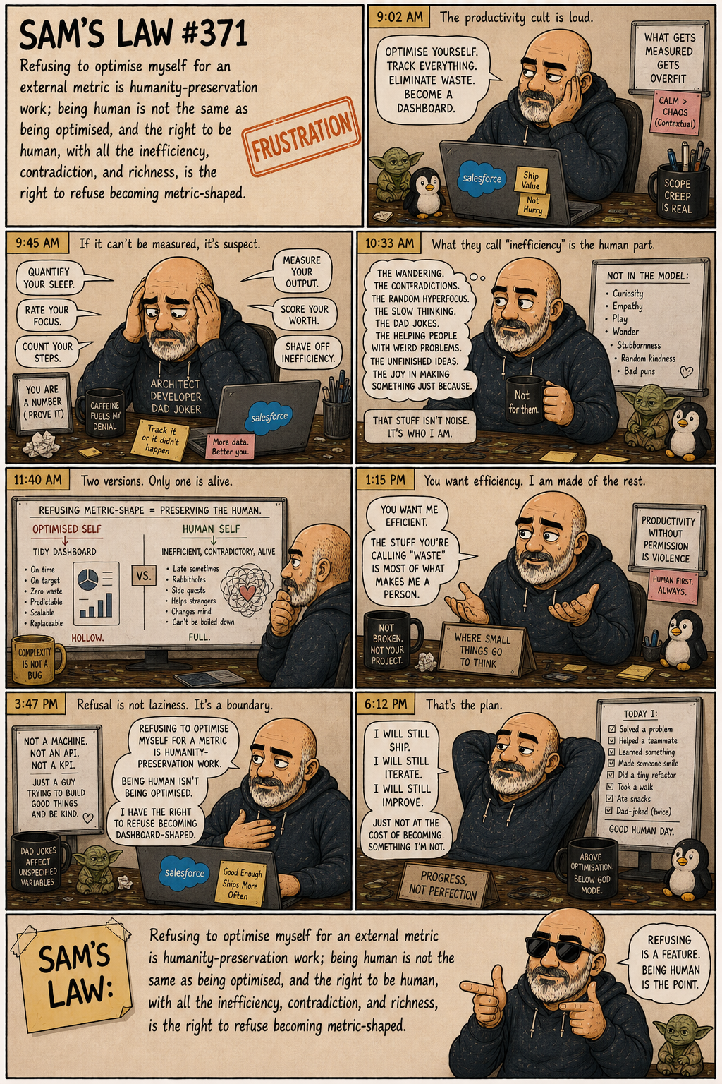 Sam's Law #371: Human is not optimised