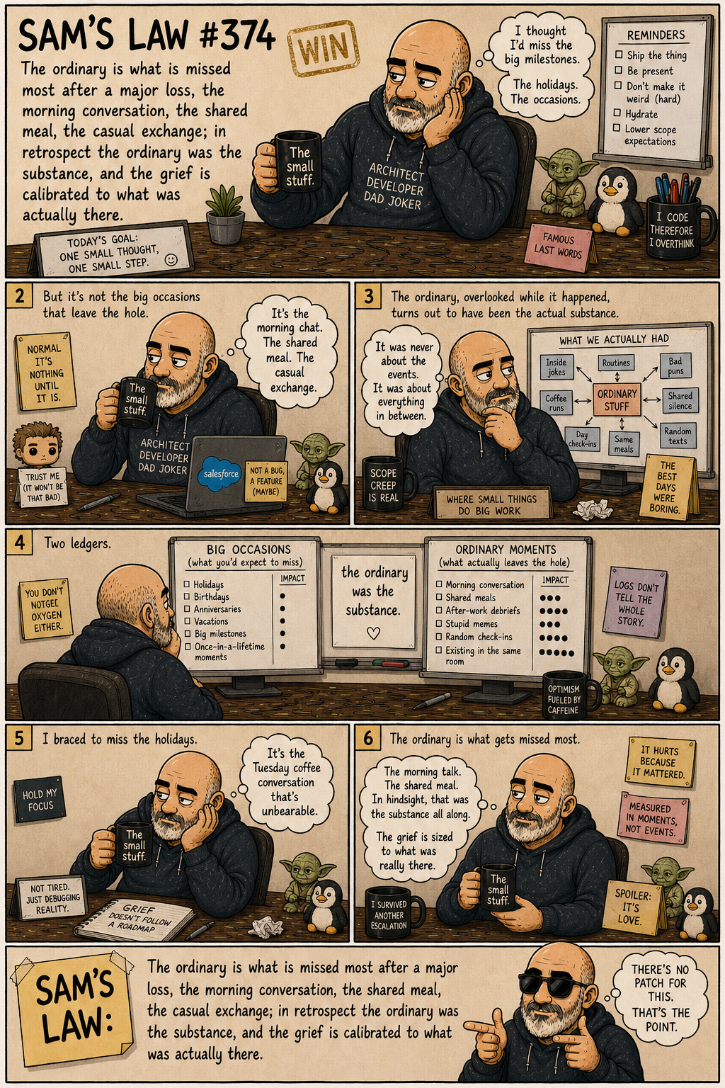 Sam's Law #374: The ordinary is what gets missed