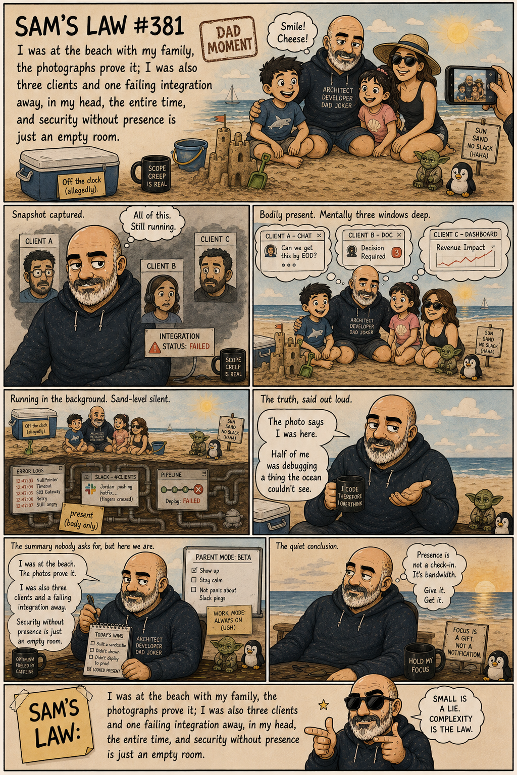 Sam's Law #381: Present in the photos