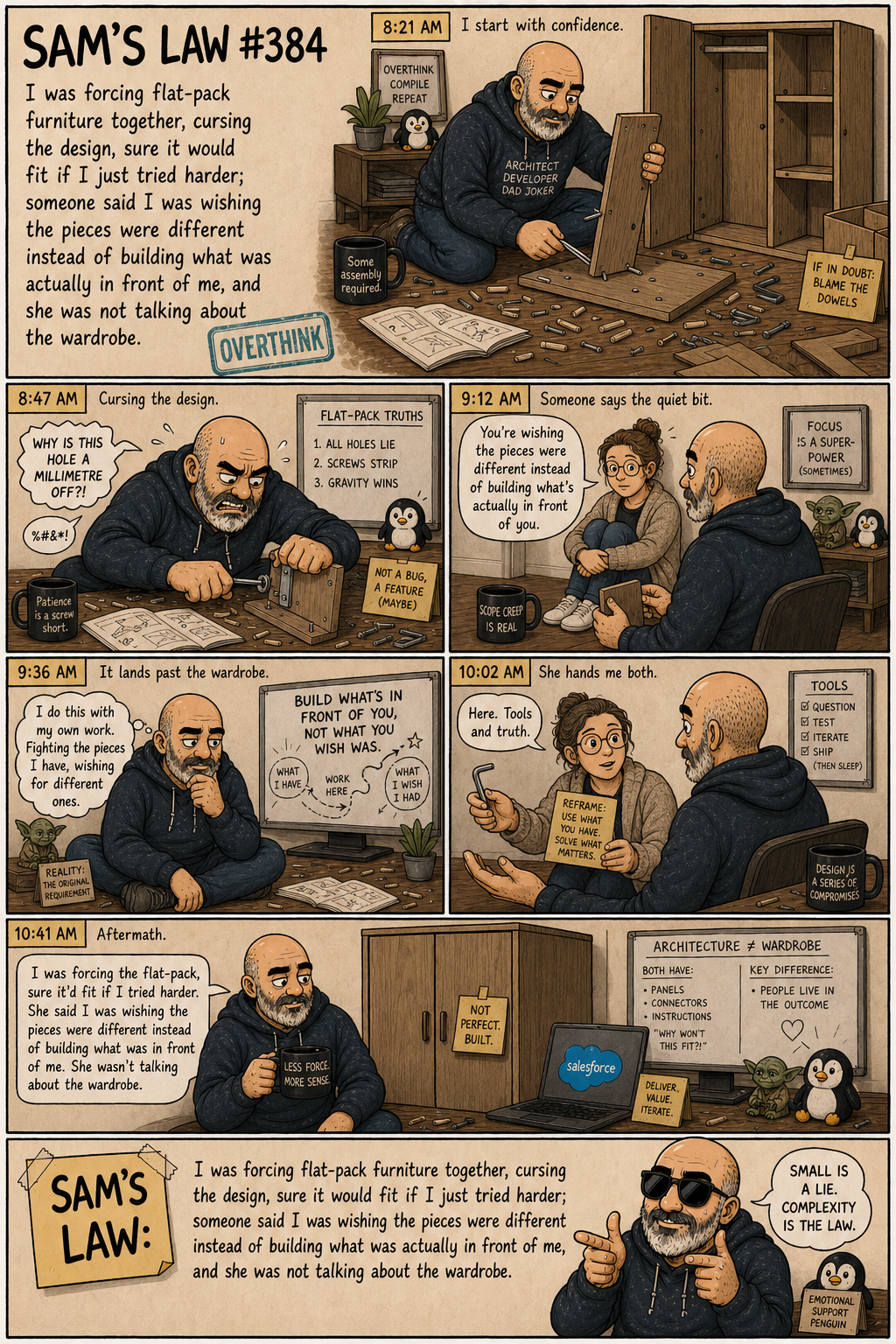 Sam's Law #384: Build the pieces you have