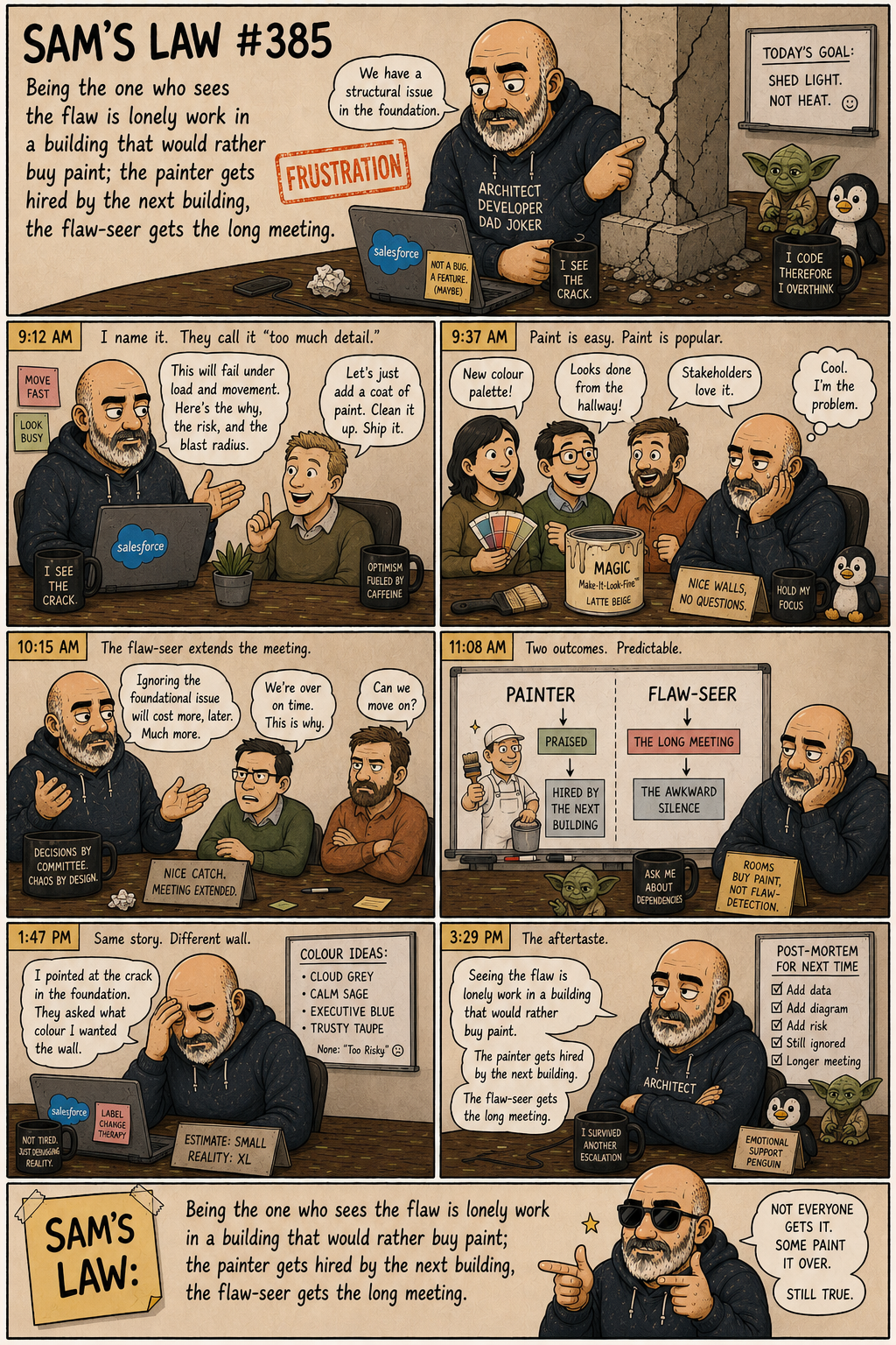 Sam's Law #385: The flaw versus the paint
