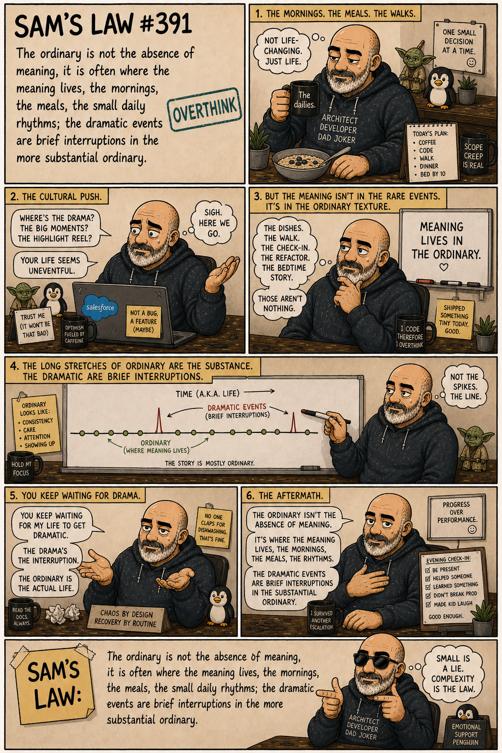 Sam's Law #391: The ordinary is where the meaning lives