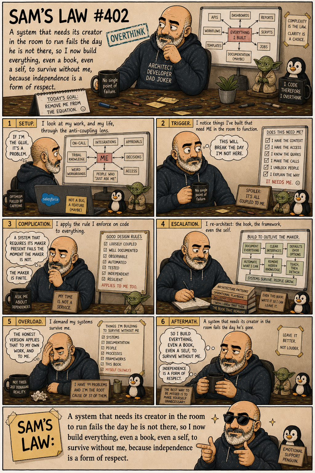 Sam's Law #402: Build to outlive the maker