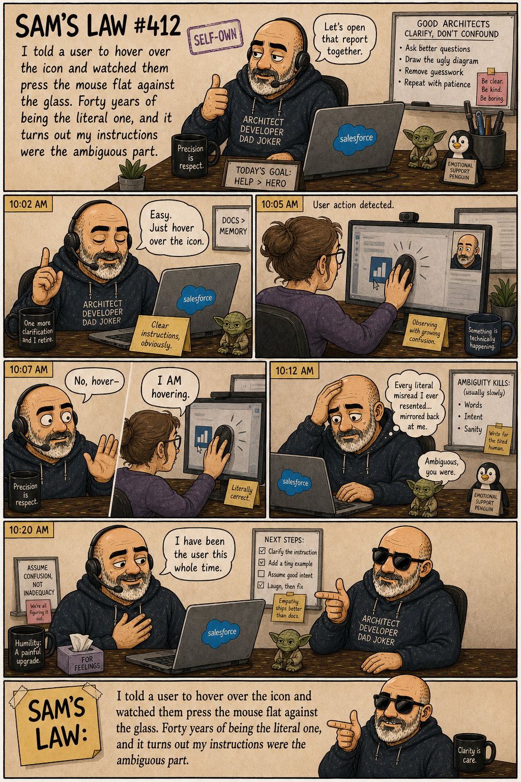 Sam's Law #412: The instruction was the ambiguous one