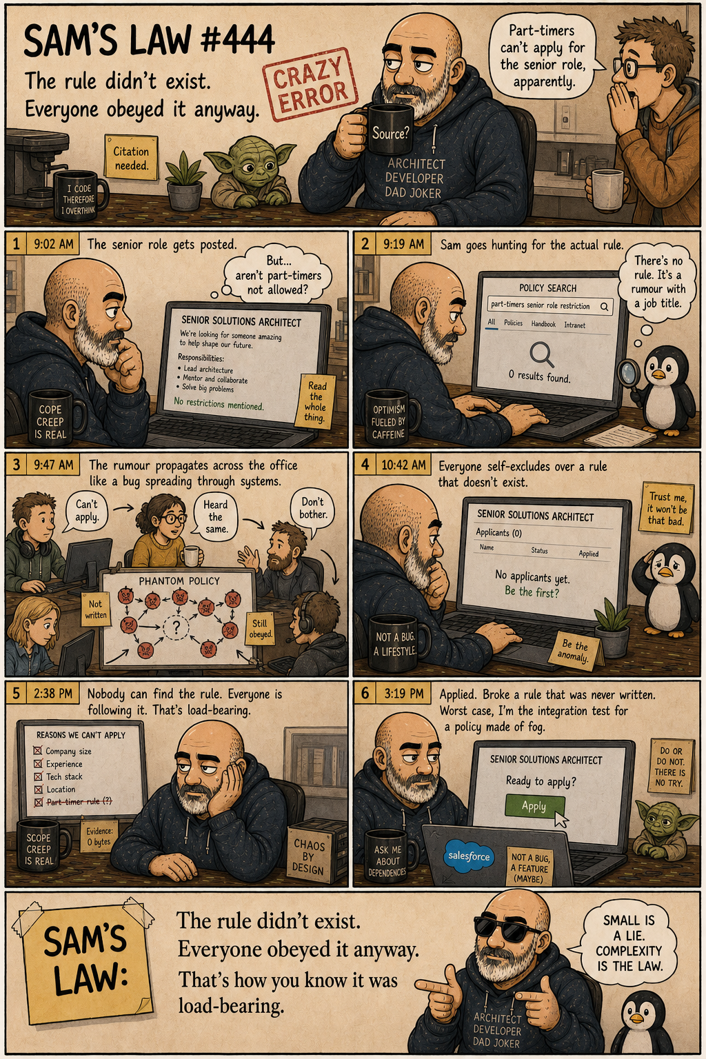 Sam's Law #444: The Rumour That Became Policy