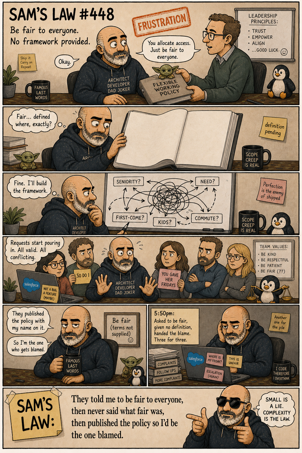 Sam's Law #448: Be Fair, No Guidance