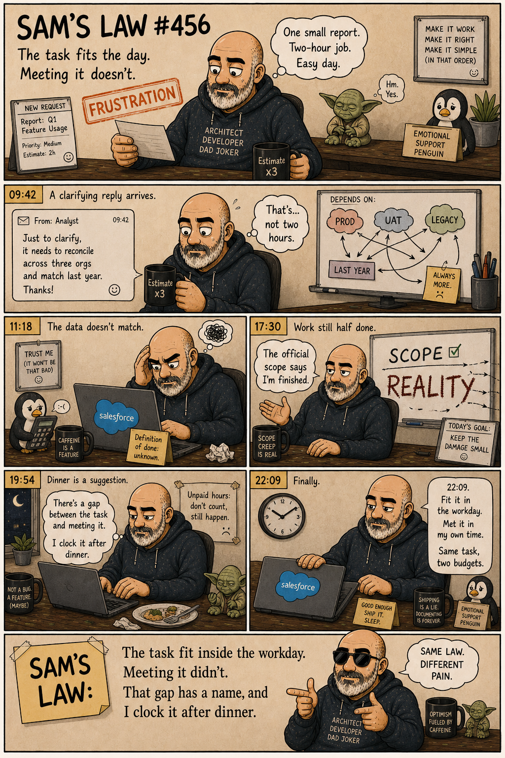 Sam's Law #456: Work Off The Clock