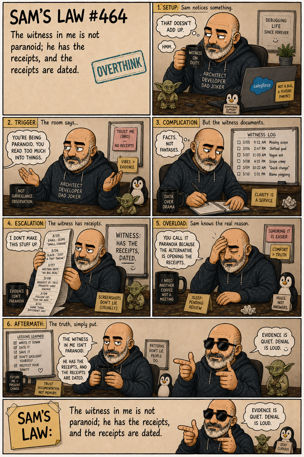 Sam's Law #464: The witness has the receipts