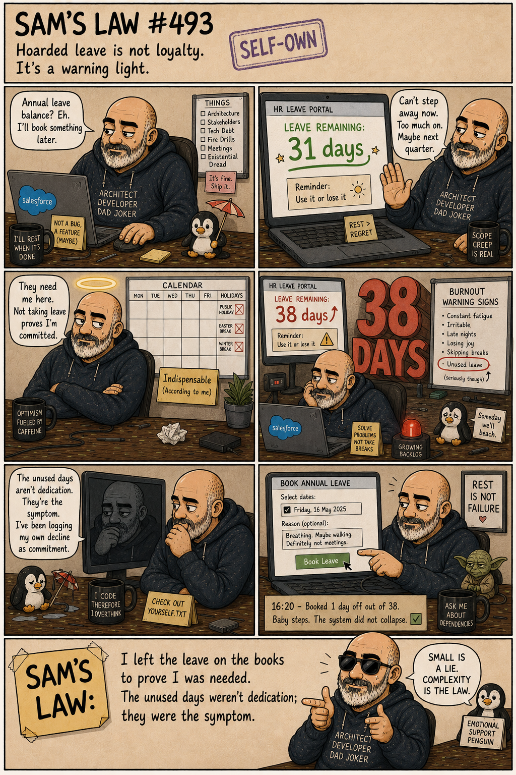 Sam's Law #493: The Holidays You Don't Take