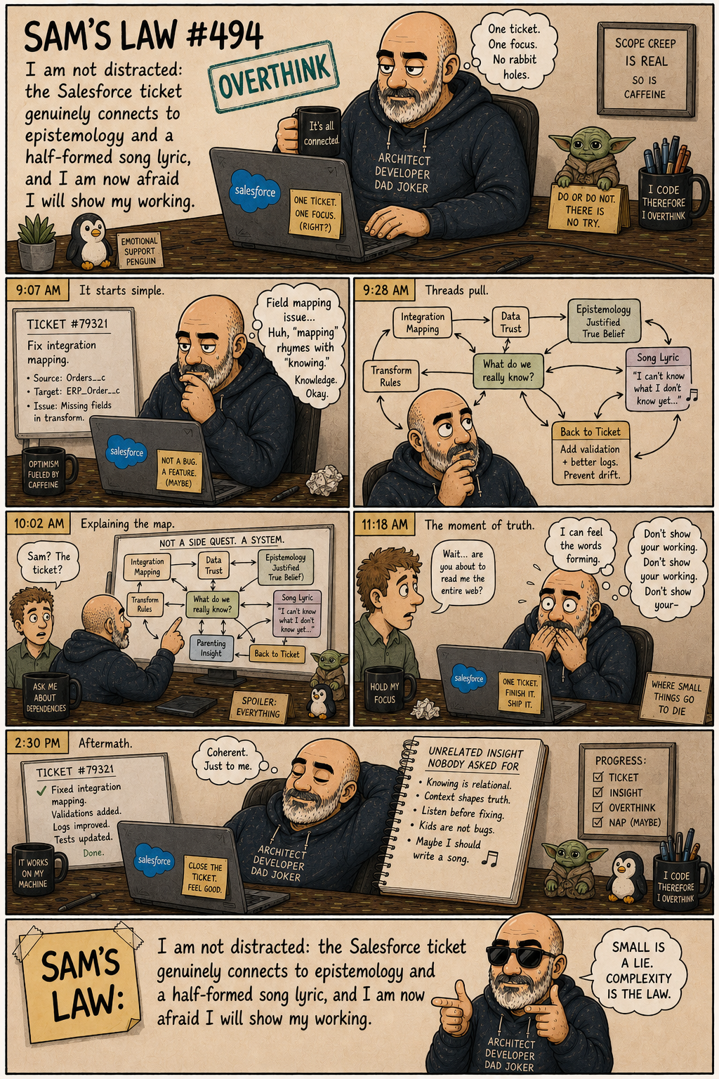 Sam's Law #494: Everything connects, unfortunately