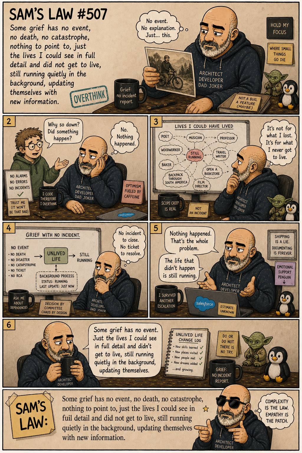 Sam's Law #507: Grief with no event