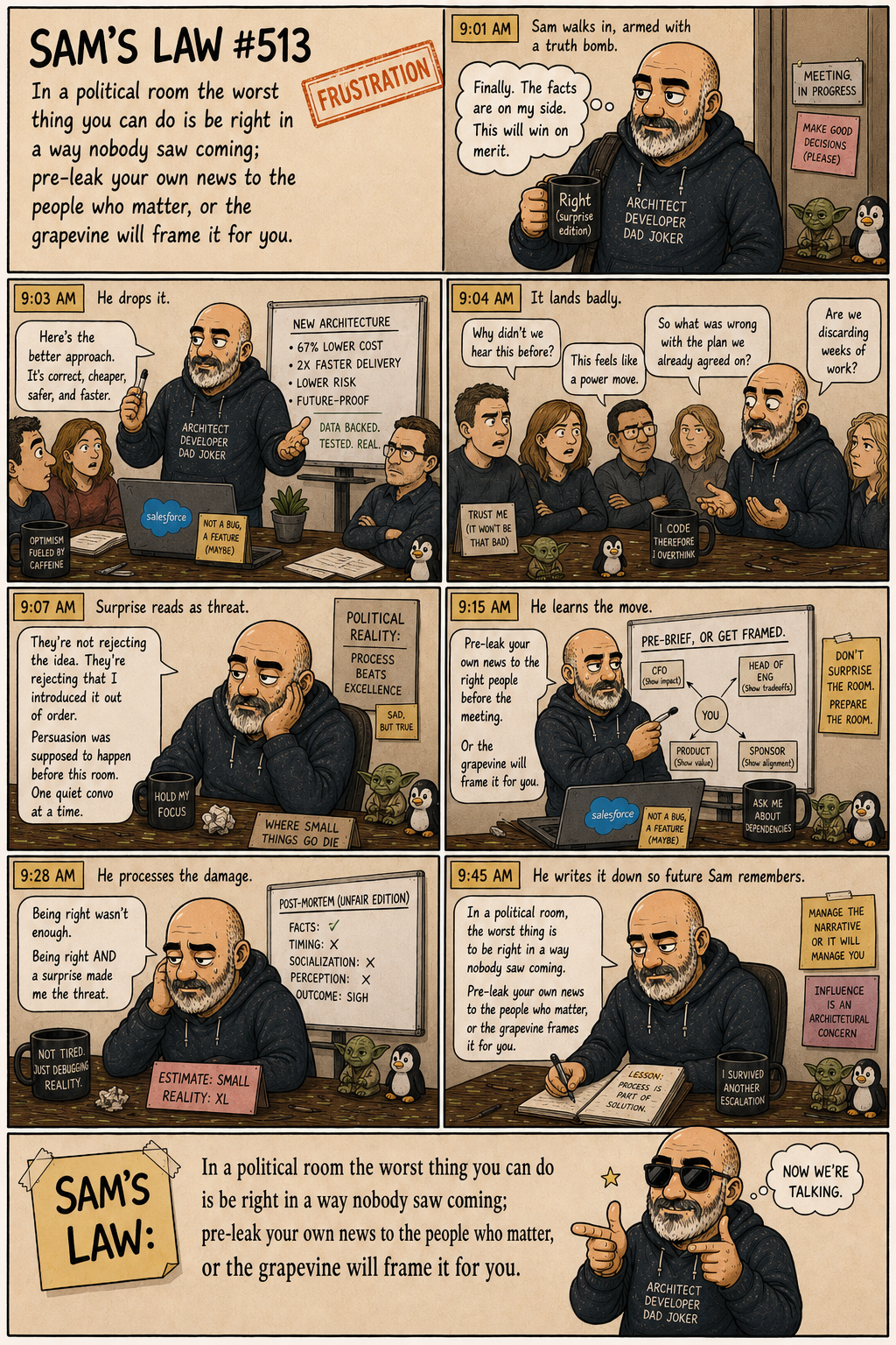 Sam's Law #513: Pre-leak your own news