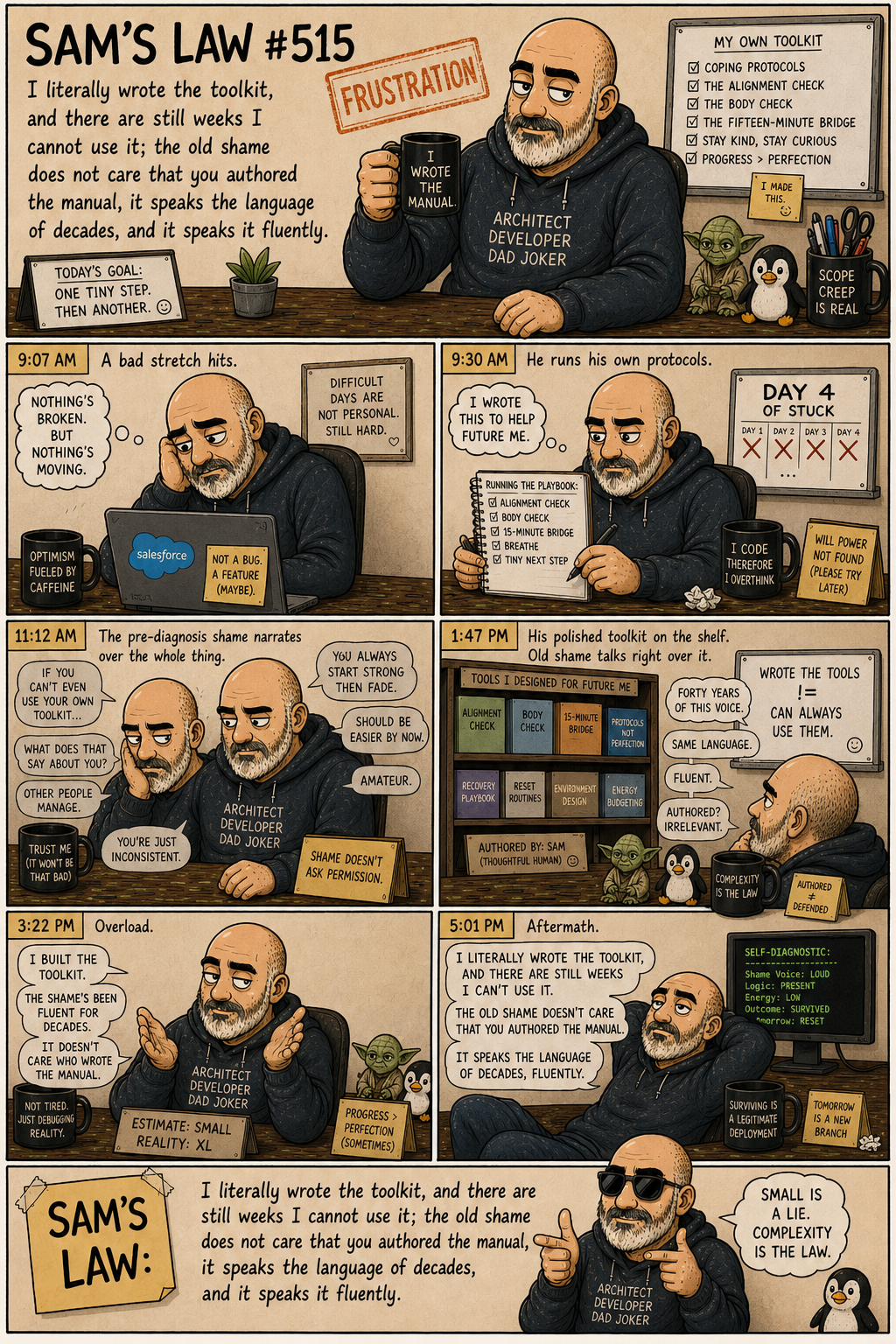Sam's Law #515: Wrote the tools, couldn't use them