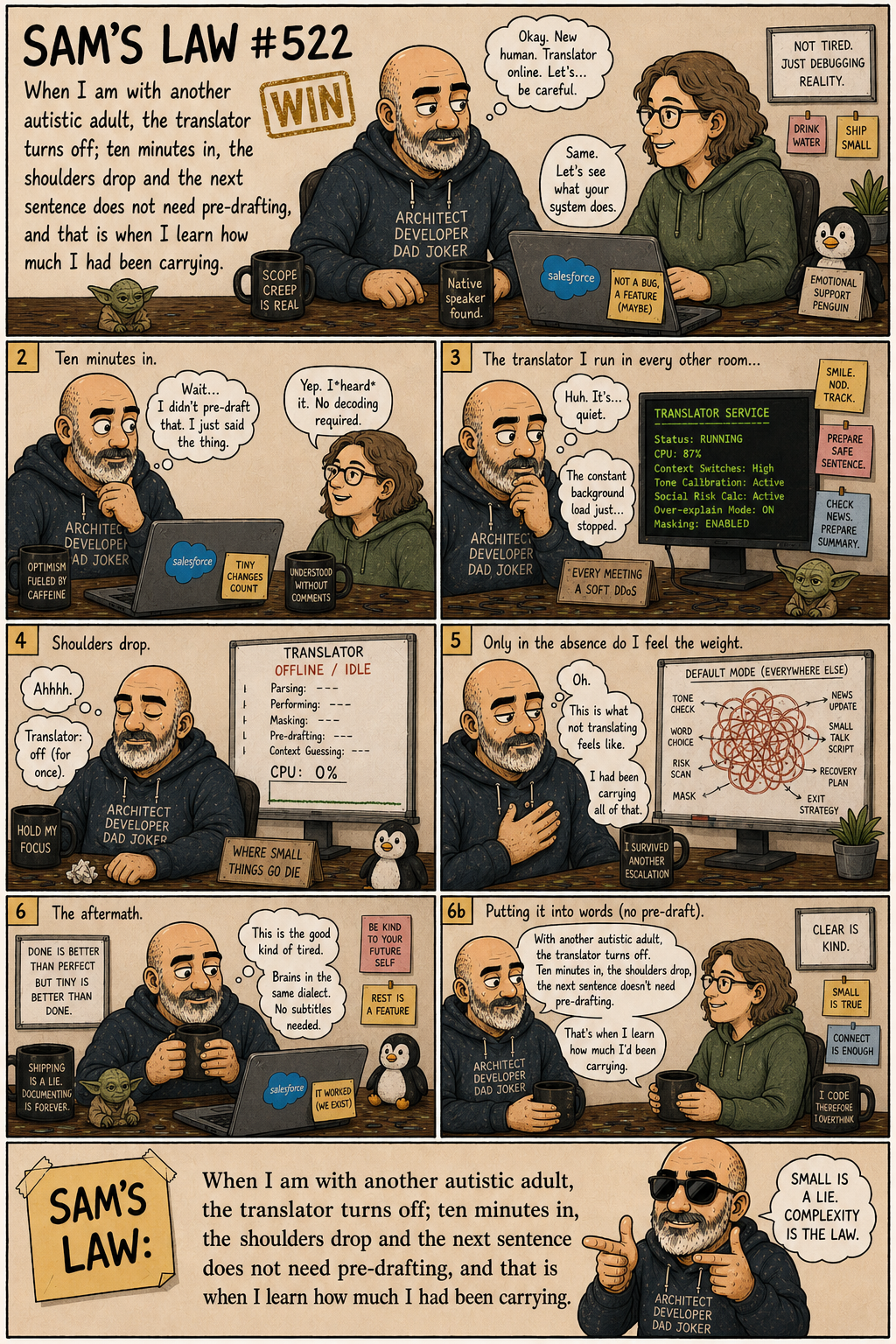 Sam's Law #522: The translator turns off