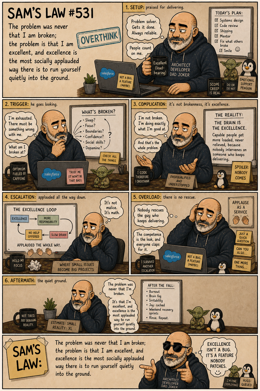 Sam's Law #531: Excellence as the slow leak
