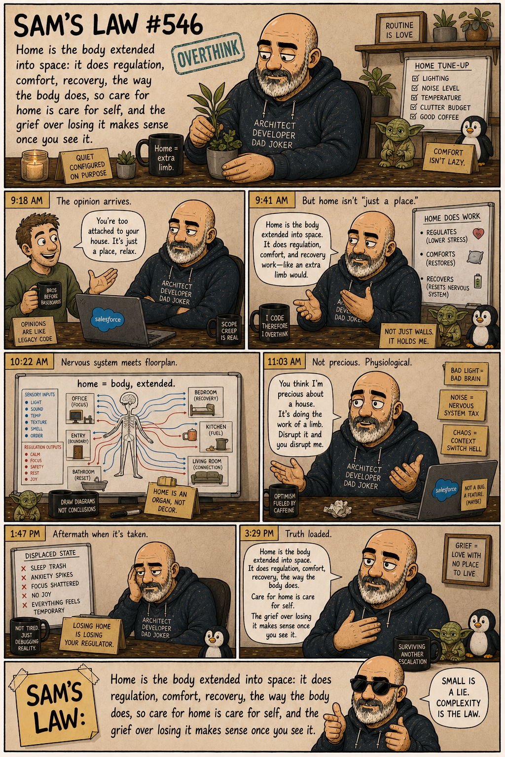 Sam's Law #546: The home is the body extended into space