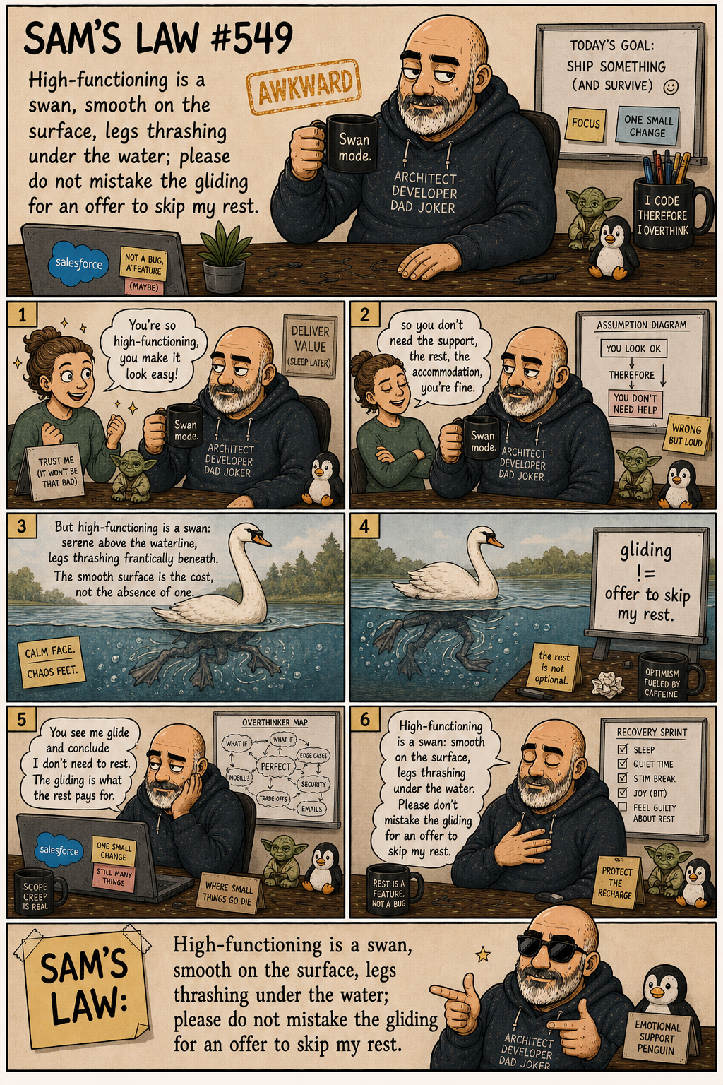 Sam's Law #549: Please do not ask about my legs
